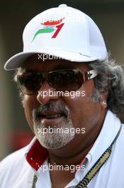 06.10.2007 Shanghai, China,  Dr Vijay Mallya (IND), Part of the consortium who have purchased Spyker F1 Team - Formula 1 World Championship, Rd 16, Chinese Grand Prix, Saturday