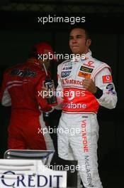 06.10.2007 Shanghai, China,  1st place Lewis Hamilton (GBR), McLaren Mercedes - Formula 1 World Championship, Rd 16, Chinese Grand Prix, Saturday Qualifying