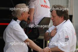 06.10.2007 Shanghai, China,  left, Prof. Jurgen Hubbert (GER), Board of Management DaimlerChrysler and right, Norbert Haug (GER), Mercedes, Motorsport chief - Formula 1 World Championship, Rd 16, Chinese Grand Prix, Saturday