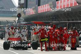 06.10.2007 Shanghai, China,  Lewis Hamilton (GBR), McLaren Mercedes, MP4-22 - Formula 1 World Championship, Rd 16, Chinese Grand Prix, Saturday Qualifying