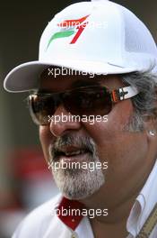 06.10.2007 Shanghai, China,  Dr Vijay Mallya (IND), Part of the consortium who have purchased Spyker F1 Team - Formula 1 World Championship, Rd 16, Chinese Grand Prix, Saturday