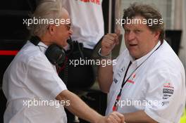 06.10.2007 Shanghai, China,  left, Prof. Jurgen Hubbert (GER), Board of Management DaimlerChrysler and right, Norbert Haug (GER), Mercedes, Motorsport chief - Formula 1 World Championship, Rd 16, Chinese Grand Prix, Saturday