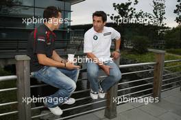 06.10.2007 Shanghai, China,  Christian Klien (AUT), Test Driver, Honda Racing F1 Team and Timo Glock (GER), Test Driver, BMW Sauber F1 Team - Formula 1 World Championship, Rd 16, Chinese Grand Prix, Saturday