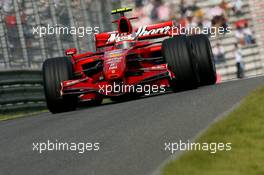 06.10.2007 Shanghai, China,  Kimi Raikkonen (FIN), Räikkönen, Scuderia Ferrari, F2007 - Formula 1 World Championship, Rd 16, Chinese Grand Prix, Saturday Qualifying