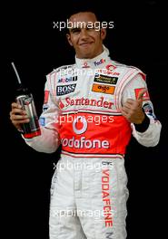 06.10.2007 Shanghai, China,  Pole Position, 1st, Lewis Hamilton (GBR), McLaren Mercedes, MP4-22 - Formula 1 World Championship, Rd 16, Chinese Grand Prix, Saturday Qualifying