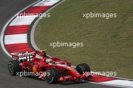 06.10.2007 Shanghai, China,  Kimi Raikkonen (FIN), Räikkönen, Scuderia Ferrari, F2007 - Formula 1 World Championship, Rd 16, Chinese Grand Prix, Saturday Practice