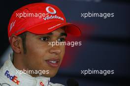 06.10.2007 Shanghai, China,  Lewis Hamilton (GBR), McLaren Mercedes - Formula 1 World Championship, Rd 16, Chinese Grand Prix, Saturday Press Conference