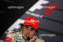 07.10.2007 Shanghai, China,  Fernando Alonso (ESP), McLaren Mercedes - Formula 1 World Championship, Rd 16, Chinese Grand Prix, Sunday Press Conference