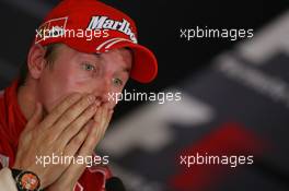 07.10.2007 Shanghai, China,  Kimi Raikkonen (FIN), Räikkönen, Scuderia Ferrari - Formula 1 World Championship, Rd 16, Chinese Grand Prix, Sunday Press Conference