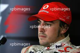 07.10.2007 Shanghai, China,  Fernando Alonso (ESP), McLaren Mercedes - Formula 1 World Championship, Rd 16, Chinese Grand Prix, Sunday Press Conference