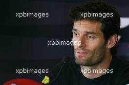 04.10.2007 Shanghai, China,  Mark Webber (AUS), Red Bull Racing - Formula 1 World Championship, Rd 16, Chinese Grand Prix, Thursday Press Conference