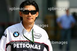 04.10.2007 Shanghai, China,  Ho-Pin Tung (CHN), BMW-Sauber F1 Team, Pit Lane Park - Formula 1 World Championship, Rd 16, Chinese Grand Prix, Thursday