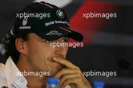 04.10.2007 Shanghai, China,  Robert Kubica (POL),  BMW Sauber F1 Team - Formula 1 World Championship, Rd 16, Chinese Grand Prix, Thursday Press Conference