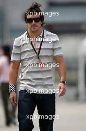 04.10.2007 Shanghai, China,  Fernando Alonso (ESP), McLaren Mercedes - Formula 1 World Championship, Rd 16, Chinese Grand Prix, Thursday