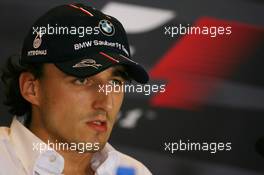 04.10.2007 Shanghai, China,  Robert Kubica (POL),  BMW Sauber F1 Team - Formula 1 World Championship, Rd 16, Chinese Grand Prix, Thursday Press Conference