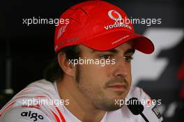 04.10.2007 Shanghai, China,  Fernando Alonso (ESP), McLaren Mercedes - Formula 1 World Championship, Rd 16, Chinese Grand Prix, Thursday Press Conference