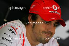 04.10.2007 Shanghai, China,  Fernando Alonso (ESP), McLaren Mercedes - Formula 1 World Championship, Rd 16, Chinese Grand Prix, Thursday Press Conference