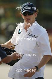 04.10.2007 Shanghai, China,  Robert Kubica (POL),  BMW Sauber F1 Team - Formula 1 World Championship, Rd 16, Chinese Grand Prix, Thursday