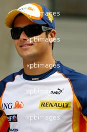 04.10.2007 Shanghai, China,  Nelson Piquet Jr (BRA), Test Driver, Renault F1 Team - Formula 1 World Championship, Rd 16, Chinese Grand Prix, Thursday