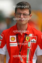 04.10.2007 Shanghai, China,  Chris Dyer (AUS), Scuderia Ferrari, Track Engineer of Kimi Raikkonen (FIN) - Formula 1 World Championship, Rd 16, Chinese Grand Prix, Thursday