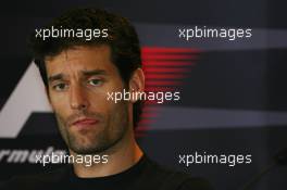 04.10.2007 Shanghai, China,  Mark Webber (AUS), Red Bull Racing - Formula 1 World Championship, Rd 16, Chinese Grand Prix, Thursday Press Conference