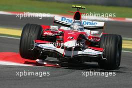 11.05.2007 Barcelona, Spain,  Jarno Trulli (ITA), Toyota Racing, TF107 - Formula 1 World Championship, Rd 4, Spanish Grand Prix, Friday Practice