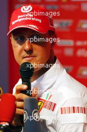 11.05.2007 Barcelona, Spain,  Michael Schumacher (GER), Scuderia Ferrari, Advisor, Press conference - Formula 1 World Championship, Rd 4, Spanish Grand Prix, Friday