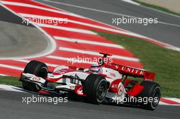 11.05.2007 Barcelona, Spain,  Takuma Sato (JPN), Super Aguri F1, SA07 - Formula 1 World Championship, Rd 4, Spanish Grand Prix, Friday Practice