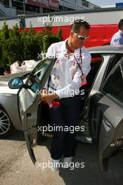 11.05.2007 Barcelona, Spain,  Michael Schumacher (GER), Scuderia Ferrari, Advisor, visits the team on a race weekend for the first time since retiring - Formula 1 World Championship, Rd 4, Spanish Grand Prix, Friday