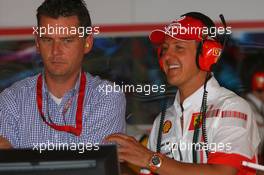 11.05.2007 Barcelona, Spain,  Michael Schumacher (GER), Scuderia Ferrari, Advisor, visits the team on a race weekend for the first time since retiring - Formula 1 World Championship, Rd 4, Spanish Grand Prix, Friday