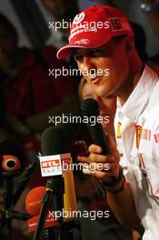 11.05.2007 Barcelona, Spain,  Michael Schumacher (GER), Scuderia Ferrari, Advisor, Press conference - Formula 1 World Championship, Rd 4, Spanish Grand Prix, Friday Practice