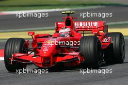 11.05.2007 Barcelona, Spain,  Kimi Raikkonen (FIN), Räikkönen, Scuderia Ferrari, F2007 - Formula 1 World Championship, Rd 4, Spanish Grand Prix, Friday Practice