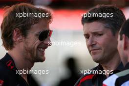 11.05.2007 Barcelona, Spain,  Jenson Button (GBR), Honda Racing F1 Team, Nick Fry (GBR), Honda Racing F1 Team, Chief Executive Officer - Formula 1 World Championship, Rd 4, Spanish Grand Prix, Friday