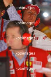 11.05.2007 Barcelona, Spain,  Michael Schumacher (GER), Scuderia Ferrari, Advisor and Jean Todt (FRA), Scuderia Ferrari, Ferrari CEO - Formula 1 World Championship, Rd 4, Spanish Grand Prix, Friday Practice