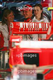 11.05.2007 Barcelona, Spain,  Michael Schumacher (GER), Scuderia Ferrari, Advisor, visits the team on a race weekend for the first time since retiring - Formula 1 World Championship, Rd 4, Spanish Grand Prix, Friday