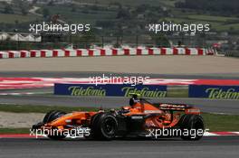 11.05.2007 Barcelona, Spain,  Christijan Albers (NED), Spyker F1 Team, F8-VII - Formula 1 World Championship, Rd 4, Spanish Grand Prix, Friday Practice