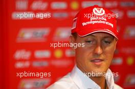 11.05.2007 Barcelona, Spain,  Michael Schumacher (GER), Scuderia Ferrari, Advisor, Press conference - Formula 1 World Championship, Rd 4, Spanish Grand Prix, Friday