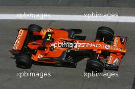 11.05.2007 Barcelona, Spain,  Christijan Albers (NED), Spyker F1 Team, F8-VII - Formula 1 World Championship, Rd 4, Spanish Grand Prix, Friday Practice