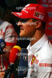 11.05.2007 Barcelona, Spain,  Michael Schumacher (GER), Scuderia Ferrari, Advisor, Press conference - Formula 1 World Championship, Rd 4, Spanish Grand Prix, Friday Practice