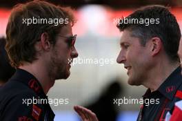 11.05.2007 Barcelona, Spain,  Jenson Button (GBR), Honda Racing F1 Team, Nick Fry (GBR), Honda Racing F1 Team, Chief Executive Officer - Formula 1 World Championship, Rd 4, Spanish Grand Prix, Friday