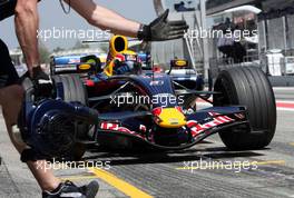 11.05.2007 Barcelona, Spain,  Mark Webber (AUS), Red Bull Racing, RB3 - Formula 1 World Championship, Rd 4, Spanish Grand Prix, Friday Practice