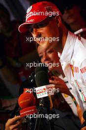 11.05.2007 Barcelona, Spain,  Michael Schumacher (GER), Scuderia Ferrari, Advisor, Press conference - Formula 1 World Championship, Rd 4, Spanish Grand Prix, Friday Practice