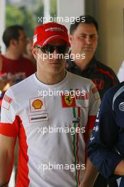 11.05.2007 Barcelona, Spain,  Kimi Raikkonen (FIN), Räikkönen, Scuderia Ferrari - Formula 1 World Championship, Rd 4, Spanish Grand Prix, Friday Practice