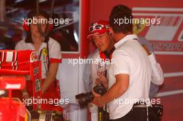 11.05.2007 Barcelona, Spain,  Michael Schumacher (GER), Scuderia Ferrari, Advisor, visits the team on a race weekend for the first time since retiring - Formula 1 World Championship, Rd 4, Spanish Grand Prix, Friday