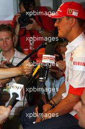 11.05.2007 Barcelona, Spain,  Michael Schumacher (GER), Scuderia Ferrari, Advisor, Press conference - Formula 1 World Championship, Rd 4, Spanish Grand Prix, Friday Practice