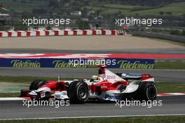 11.05.2007 Barcelona, Spain,  Ralf Schumacher (GER), Toyota Racing, TF107 - Formula 1 World Championship, Rd 4, Spanish Grand Prix, Friday Practice