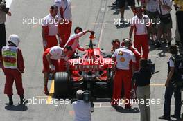 11.05.2007 Barcelona, Spain,  Kimi Raikkonen (FIN), Räikkönen, Scuderia Ferrari, F2007 - Formula 1 World Championship, Rd 4, Spanish Grand Prix, Friday Practice