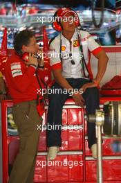 11.05.2007 Barcelona, Spain,  Michael Schumacher (GER), Scuderia Ferrari, Advisor and Jean Todt (FRA), Scuderia Ferrari, Ferrari CEO - Formula 1 World Championship, Rd 4, Spanish Grand Prix, Friday Practice