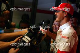 11.05.2007 Barcelona, Spain,  Michael Schumacher (GER), Scuderia Ferrari, Advisor, Press conference - Formula 1 World Championship, Rd 4, Spanish Grand Prix, Friday Practice