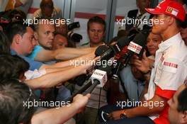 11.05.2007 Barcelona, Spain,  Michael Schumacher (GER), Scuderia Ferrari, Advisor, Press conference - Formula 1 World Championship, Rd 4, Spanish Grand Prix, Friday Practice